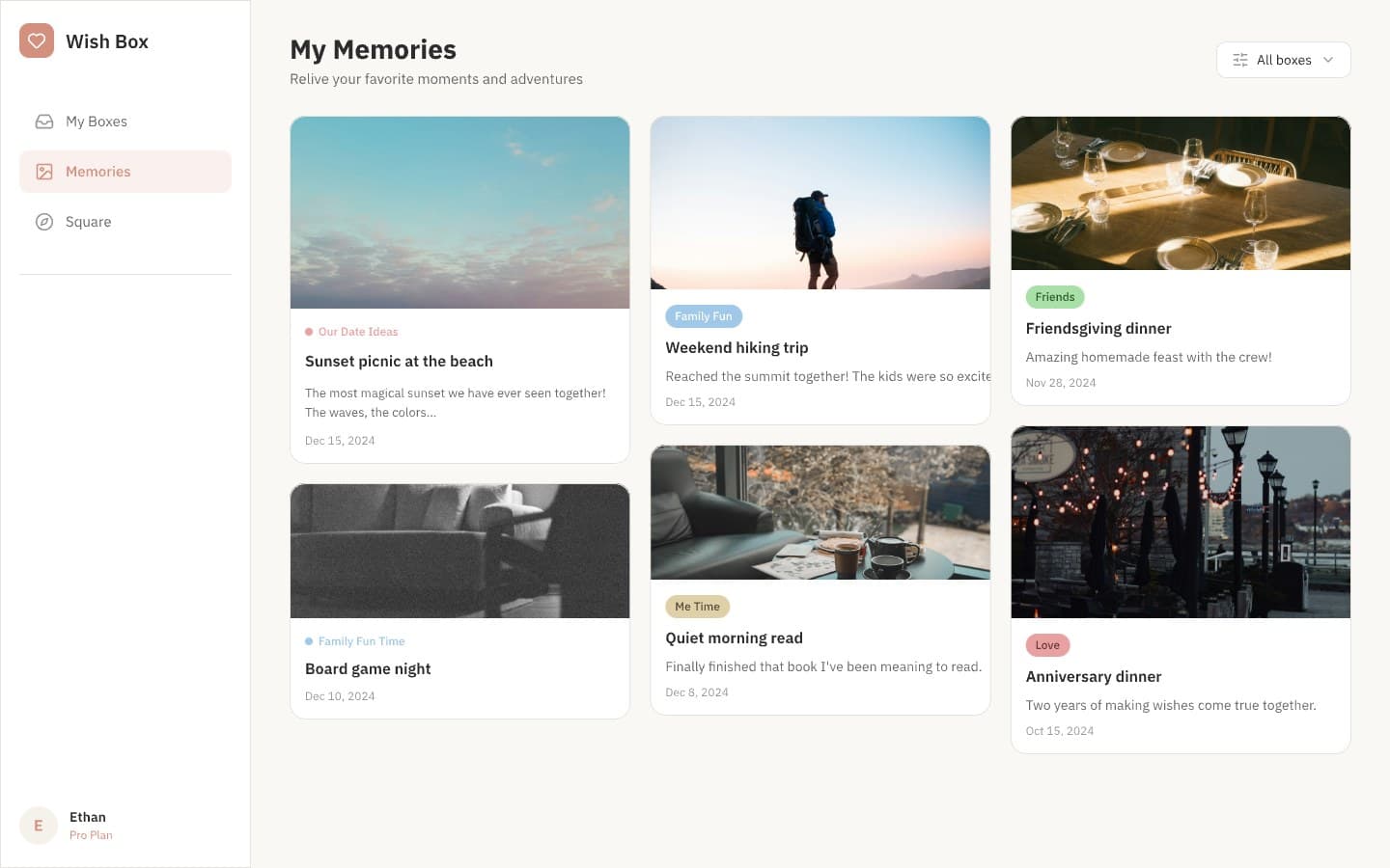 Wish Box memories preview